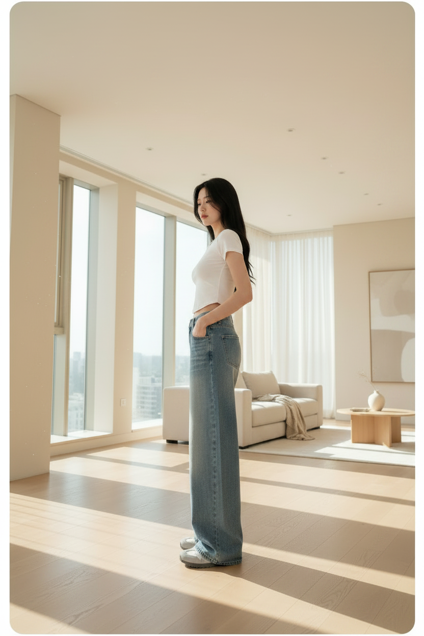 High-Rise Wide-Leg Jeans