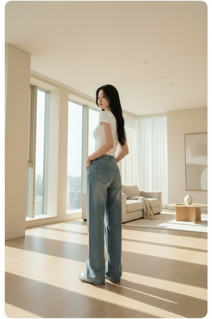 High-Rise Wide-Leg Jeans